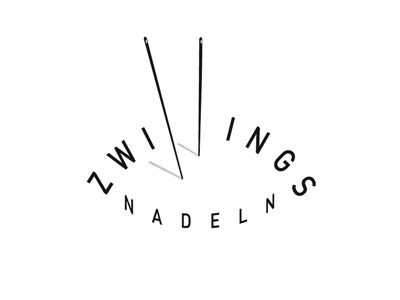 zwillingsnadeln logo fashion label logo logotype