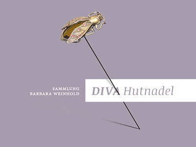 Diva Katalog exhibition hatpin print catalogue cover