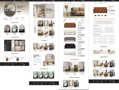 Furniture Ui/Ux Design adobe adobexd furniture ui uiux ux website design