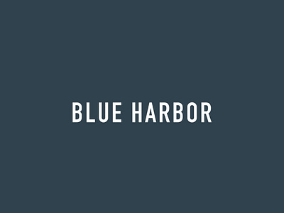 Blue Harbor Trading Co. aquatic blueharbor branding design graphic design illustration logo typography