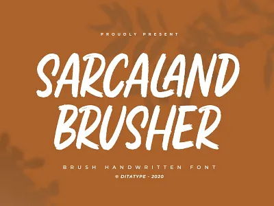 Sarcaland Brusher - Handwritten Font branding design font fonts graphic design illustration logo logotype typography ui