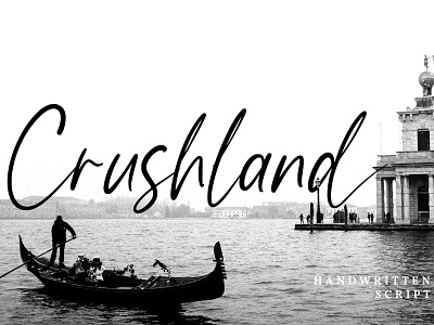 Crushland - Handwritten Script branding design font fonts graphic design illustration logo logotype typography ui
