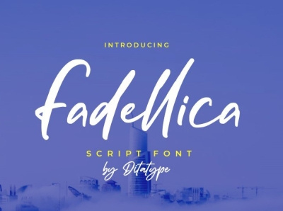 Fadellica - Script Font branding design font fonts graphic design logo logotype typography ui