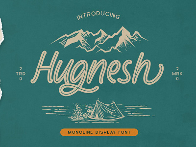 Hugnesh - Display Font branding design font fonts graphic design logo logotype typography ui