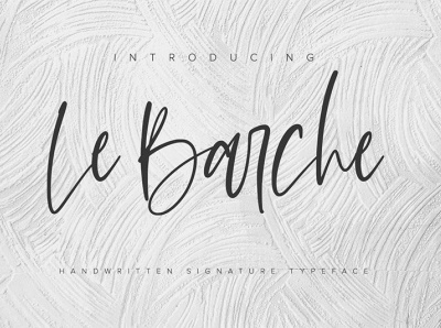 Le Barche - Handwritten Font branding design font fonts graphic design logo logotype typography ui