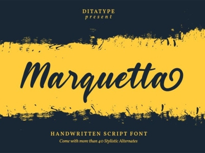 Marquetta - Script Font branding design font fonts graphic design logo logotype typography ui