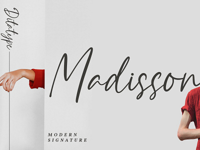 Madisson - Signature Font branding design font fonts graphic design logo logotype typography ui