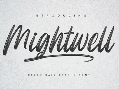 Mightwell - Calligraphy Font branding design font fonts graphic design logo logotype typography ui