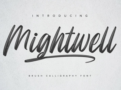 Mightwell - Calligraphy Font