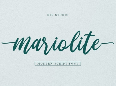 Mariolite - Script Font branding design font fonts graphic design logo logotype typography ui