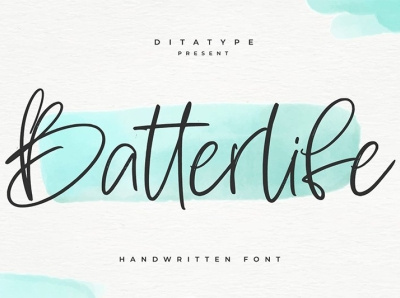 Batterlife - Handwritten Font branding design font fonts graphic design logo logotype typography ui