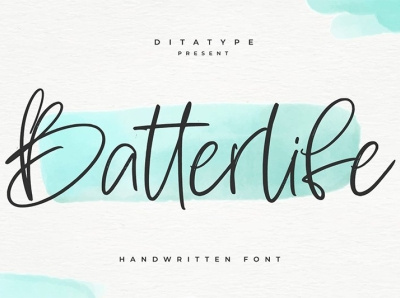 Batterlife - Handwritten Font