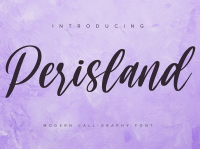 Perisland - Handwritten Font branding design font fonts graphic design logo logotype typography ui