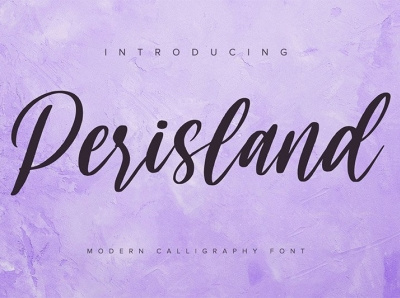 Perisland - Handwritten Font