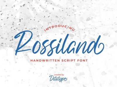 Rossiland - Script Font