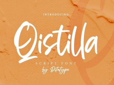 Qistilla - Script Font branding design font fonts graphic design logo logotype typography ui