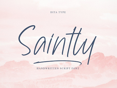 Saintley - Script Font branding design font fonts graphic design logo logotype typography ui