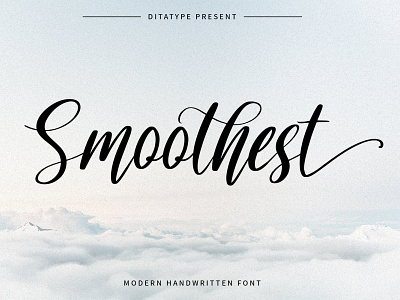 Smoothest - Handwritten Font branding design font fonts graphic design logo logotype ui