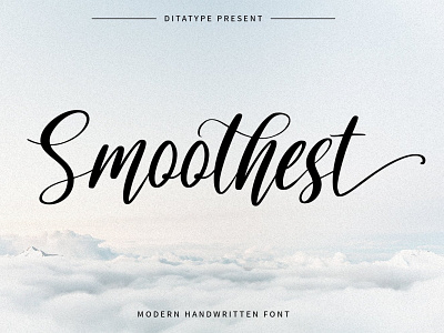 Smoothest - Handwritten Font