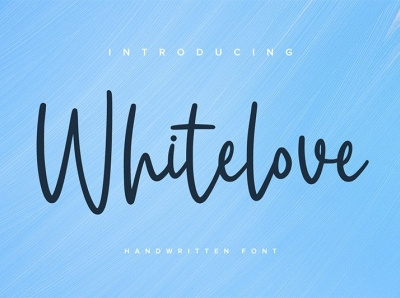 Whitelove - Handwritten Font branding design font fonts graphic design logo logotype typography ui