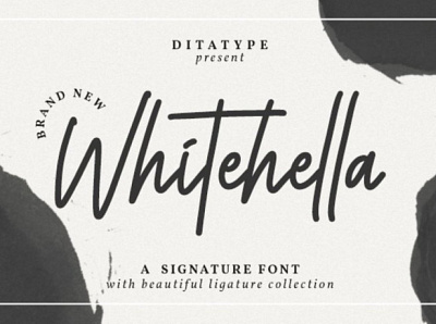Whitehella - Signature Font branding design font fonts graphic design logo logotype typography ui