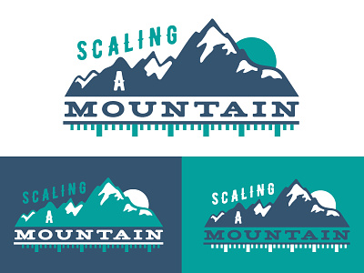 Scaling A Mountain Convention Branding branding inches logo design miracle ear mountain ruler scaling snow sun vancouver