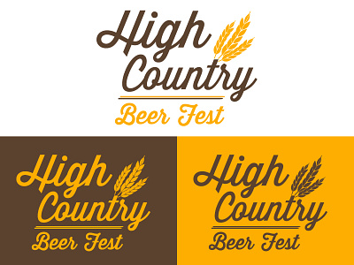 Beer Fest Identity beer boone branding brew brewery craft fest grain high country logo nc vintage