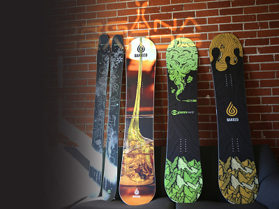 Sweet and Tasty Boards in the Flesh 420 cannabis design illustration oil pow shred ski snow snowboard vape weed