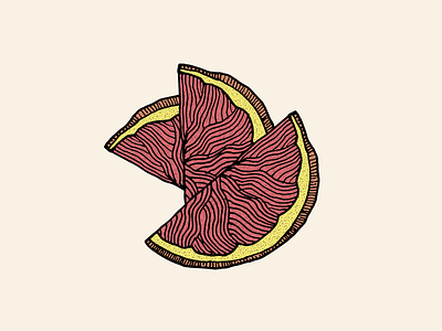 Just a Grapefruit cannabis citrus colorado fruit grapefruit illustration orange peel