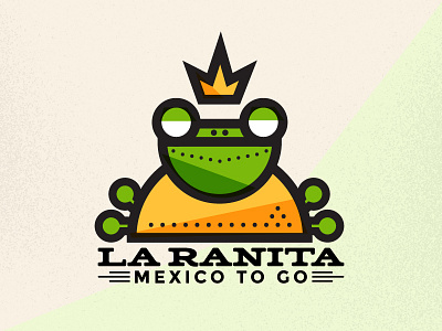 Little Frog Food Truck Branding burrito chees eye food truck frog king line logo mexican north carolina taco