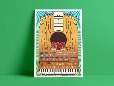 Folk Band Show Screenprint