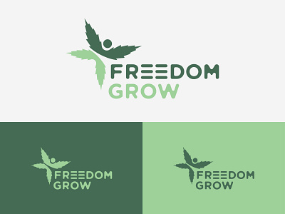 Non Profit Branding brand cannabis flag free freedom green grow growth human jail leaf logo logo design offense prison