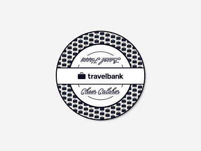 Holiday Coaster coaster graphic design holiday navy print travel