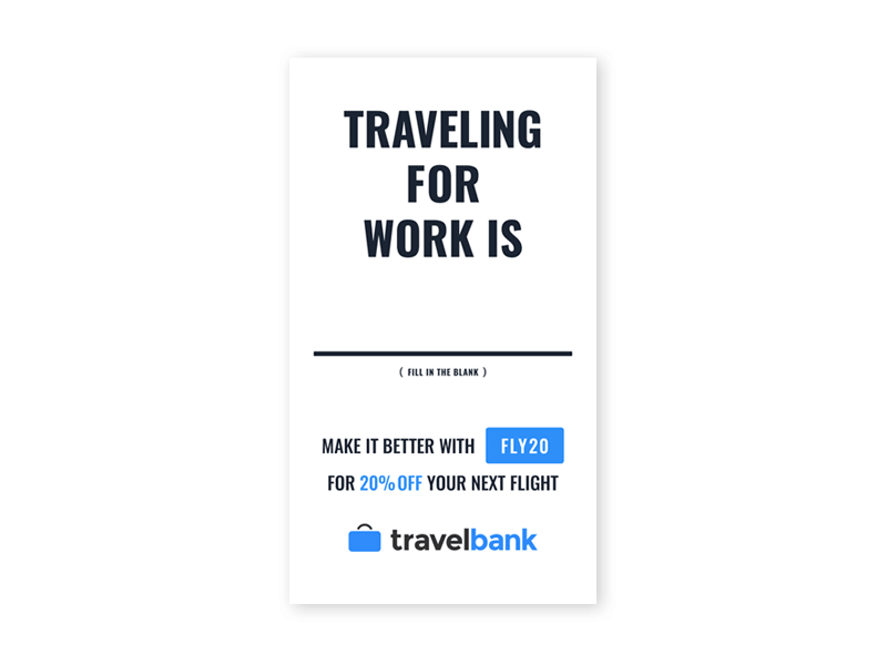 Airport Digital Ad ad advertisement airline clean emoji modern simple travel white work