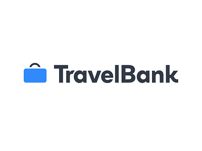 Fresh Travelbank Logo bank blue brand branding grey identity logo mark marketing new logo start up travel