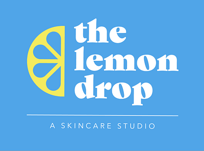 The Lemon Drop lemon logo logo design logodesign logos logotype skincare studio