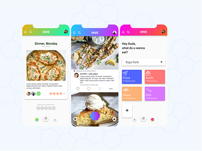 Hive app design ui ux