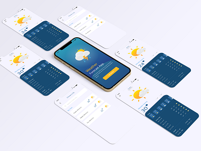 Weather app Ui Design app design graphic design ui design