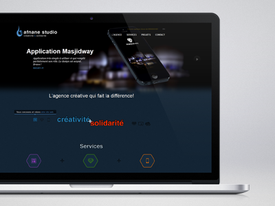 Afnane studio - homepage afnane agency creative homepage slider studio tooltip