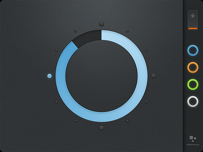 Minimalist iPad clock blue clock dark interface interface design ios ipad minimal minimalist time ui ux