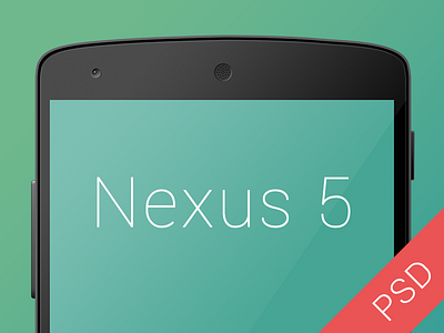 Free Nexus 5 PSD android download free freebie google nexus nexus 5 phone psd template