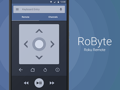 Robyte Roku Remote 5.0 android app google lollipop material design nexus remote roku