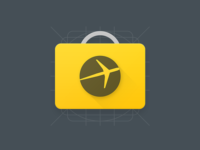 Expedia for Android android app design expedia grid icon launcher logo lollipop material