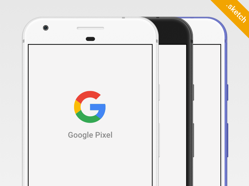 Free Google Pixel Sketch Mockup nexus mockup .sketch template sketch phone google pixel free freebie pixel google android