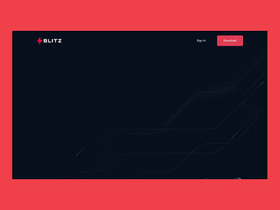 Home page for Blitz.gg animation bachoodesign clean interface landing minimal ui website