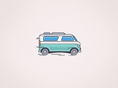 Bus bus car car illustration dynamics funny happy icon speed