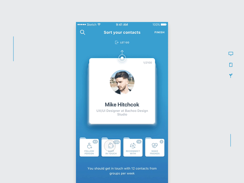 Reachout Contact Manager By Bachoo Studio On Dribbble