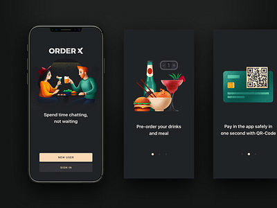 Pre-ordering app: OrderX