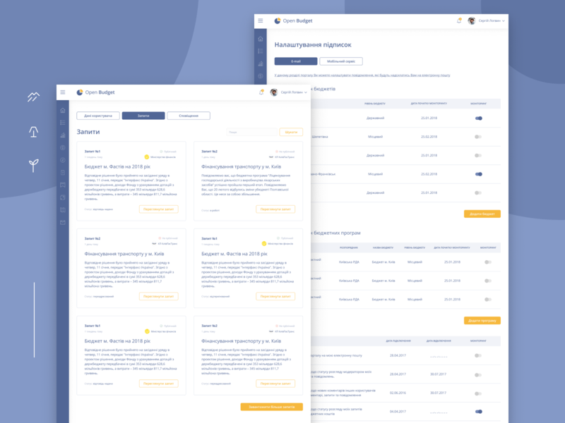 Open Budget Platform bachoo bachoodesign budget clean dashboard data diagrams finance incomes interaction interface minimal platform saas tables ui ui design user interface ux ux design