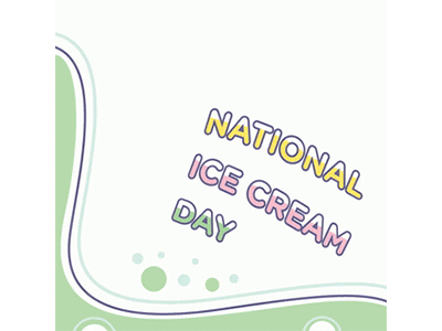 Ice Cream day national sugar